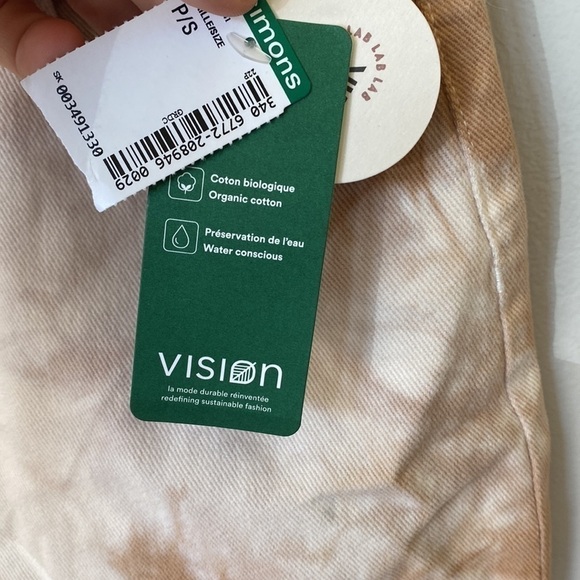 NWT Twik par Simons neural organic cotton tie dye high rise denim jean shorts - Picture 4 of 8